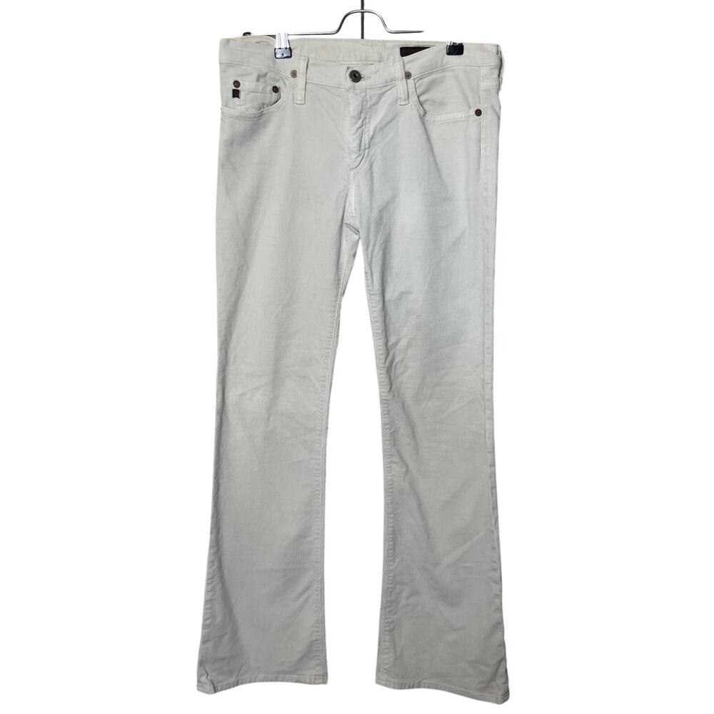 AG Adriano Goldschmied The Angel Corduroy Bootcut Jeans Women’s 29 Ivory Cream